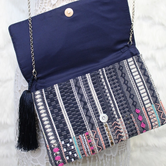 Beaded Clutch with Chain - Firm on price - Picture 3 of 6